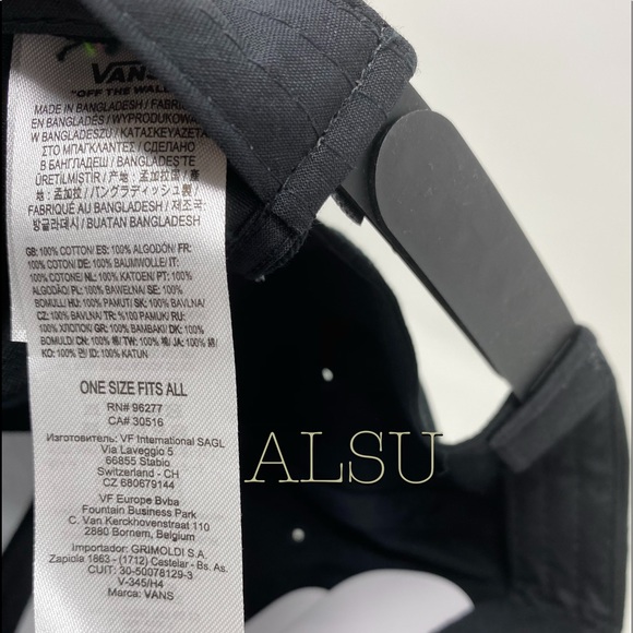 VANS Whitford SnapBack Black Chevron Men’s Cap - Picture 6 of 7